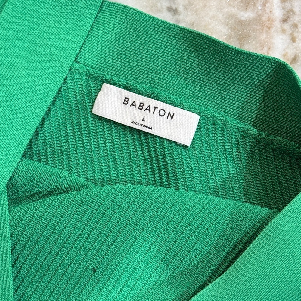 Women’s ARITZIA BABATON Emerald Green Halter Dress- Size Large - Picture 6 of 8